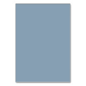 Bold Dusty Blue Retro Custom Wedding Platzkarte Tischnummer (Rückseite)