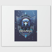 Bold Eagle Logo Wrapping Paper | Powerful Eagle Pa Geschenkpapier (Flach)