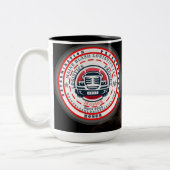 BOLD EAGLE UND LOGO ZWEIFARBIGE TASSE (Links)