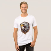 Bold Eagle Wappen Tri-Blend Shirt (Vorderseite voll)