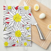Bold Edelweiss Pattern Küchentücher (Viertel Falte)