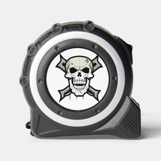 "Bold & Edgy: Skull and Crossbones Design Showcase Maßband (Vorderseite)