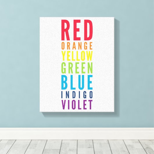 BOLD EDUCATIONAL CLASSROOM-Farbdiagramm Leinwanddruck (Insitu (Holzboden))