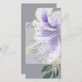 Bold Elegant Amethyst Lila Floral (Vorne/Hinten)