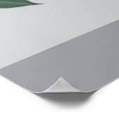 Bold Elegant Amethyst Lila Floral Poster (Ecke)