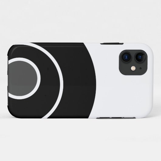 Bold Elegante Black Gray White Abstrakt Modern Art Case-Mate iPhone Hülle (Rückseite (Horizontal))