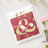 Bold elegante Gold Pink Magenta Custom Wedding Geschenktütchen (Versiegelt)