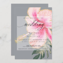 Bold Elegante Rosa Floral Wedding