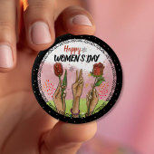 Bold & Empowering: Modern WOMEN'S DAY Statement  Button