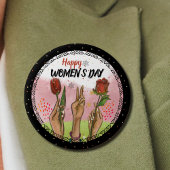 Bold & Empowering: Modern WOMEN'S DAY Statement  Button
