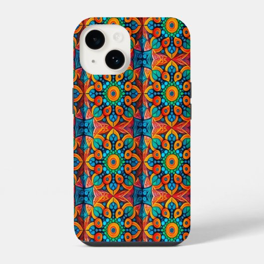Bold Ethnic Mandala iPhone Hülle (Rückseite)