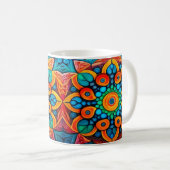 Bold Ethnic Mandala Kaffeetasse (VorderseiteRechts)