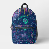 Bold Explorer: Abstract Maximalism  Bedruckter Rucksack (Vorderseite)
