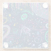 Bold Explorer: Abstract Maximalism  Glasuntersetzer (Rückseite)