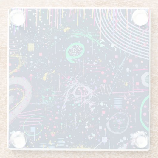 Bold Explorer: Abstract Maximalism  Glasuntersetzer (Rückseite)