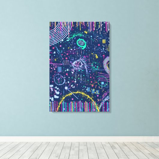 Bold Explorer: Abstract Maximalism Leinwanddruck (Insitu (Holzboden))