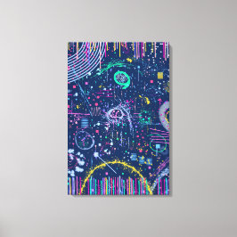 Bold Explorer: Abstract Maximalism  Leinwanddruck
