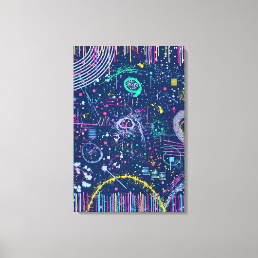Bold Explorer: Abstract Maximalism  Leinwanddruck (Vorderseite)