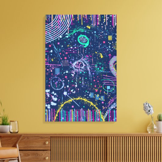 Bold Explorer: Abstract Maximalism  Leinwanddruck (Insitu (Wohnzimmer))