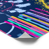 Bold Explorer: Abstract Maximalism  Poster (Ecke)