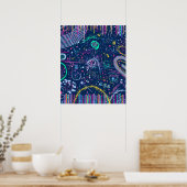 Bold Explorer: Abstract Maximalism  Poster (Küche)