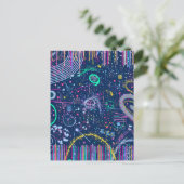 Bold Explorer: Abstract Maximalism Postkarte (Stehend Vorderseite)