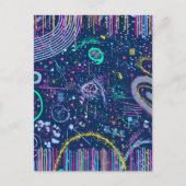 Bold Explorer: Abstract Maximalism Postkarte (Vorderseite)