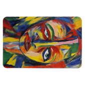Bold Expressionist Portrait Emotional Abstrakt Art Magnet (Horizontal)