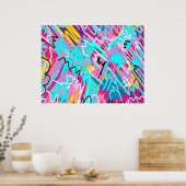 Bold Expressions Abstrakt Art Poster (Küche)