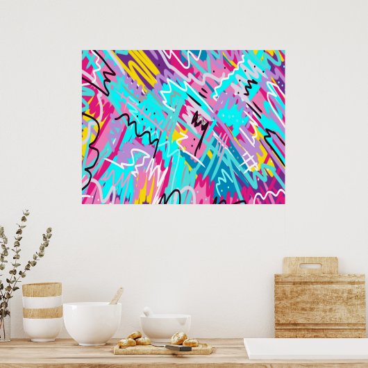 Bold Expressions Abstrakt Art Poster (Küche)
