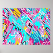 Bold Expressions Abstrakt Art Poster (Vorne)