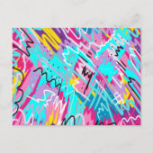 Bold Expressions Abstrakt Art Postkarte (Vorderseite)