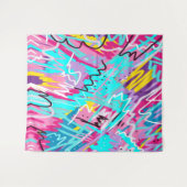 Bold Expressions Abstrakt Art Wandteppich (Vorderseite (Horizontal))