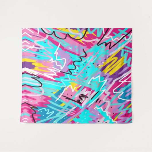 Bold Expressions Abstrakt Art Wandteppich (Vorderseite (Horizontal))