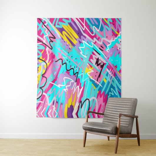 Bold Expressions Abstrakt Art Wandteppich (Beispiel)