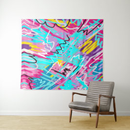 Bold Expressions Abstrakt Art Wandteppich