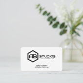 Bold Eye-Catching Business Card for Professionals Visitenkarte (Stehend Vorderseite)