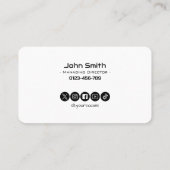 Bold Eye-Catching Business Card for Professionals Visitenkarte (Rückseite)