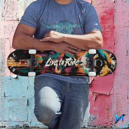 Bold Eye Graffiti Pop Kunst, Dichtung und Musik Skateboard