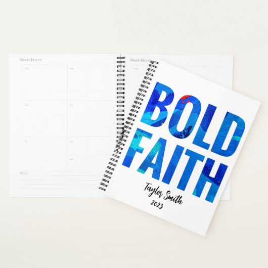Bold Faith Inspiration Christlich Planner Planer (Anzeige)