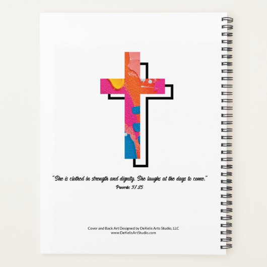 Bold Faith Inspiration Undated Planner Planer (Rückseite)