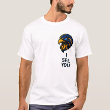 Bold Falcon Head with "I SEE YOU" Statement - Mini
