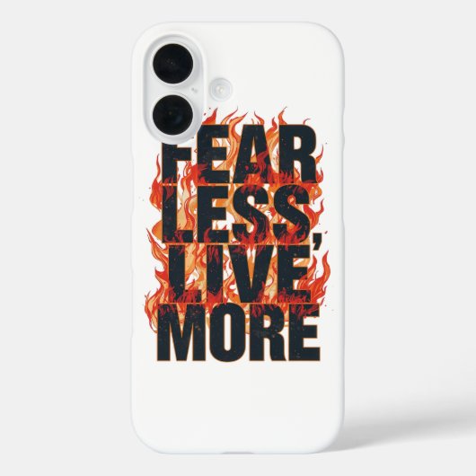 Bold Fiery Motivational Typography Case-Mate iPhone Hülle (Rückseite)