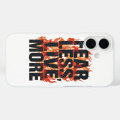 Bold Fiery Motivational Typography Case-Mate iPhone Hülle (Rückseite (Horizontal))
