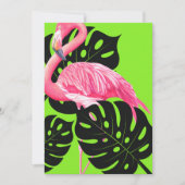 Bold Flamingo Einladung (Vorderseite)