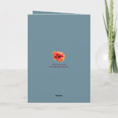 Bold Floral 40. Geburtstagskarte für Nichte Karte (Rückseite)