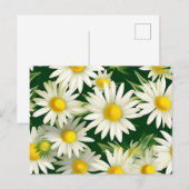 Bold Floral Daisies Pattern Postkarte (Vorne/Hinten)