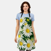Bold Floral Daisies Pattern Schürze (Getragen)