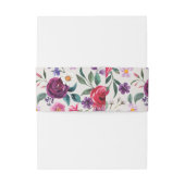 Bold Floral Einladungsbanderole (Rückseitenbeispiel)