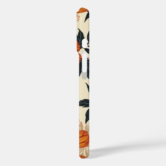 Bold Floral Geometry iPhone 16 Case (Rückseite / Links)